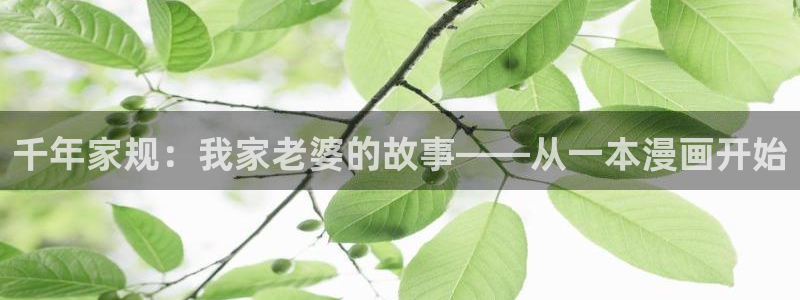 www.喵趣 .top：千年家规：我家老婆的故事——从一本漫画开始